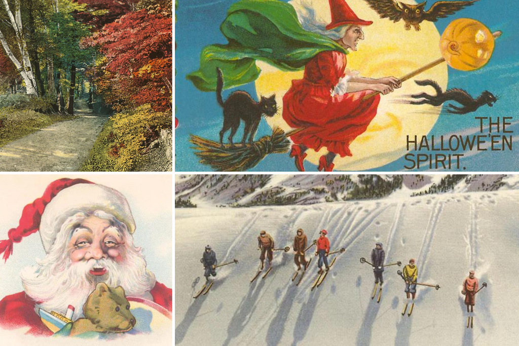 Fall into Winter with Vintage Seasonal Paper Gifts