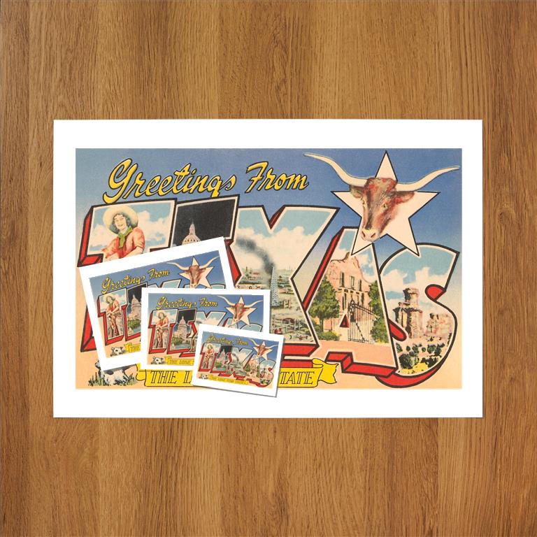 Greetings from Texas Vintage Image, Texas TX-185 – Found Image Press Inc.