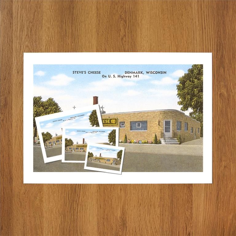 Steve's Cheese, Denmark, Wisconsin Vintage Image, Wisconsin WI-222 ...