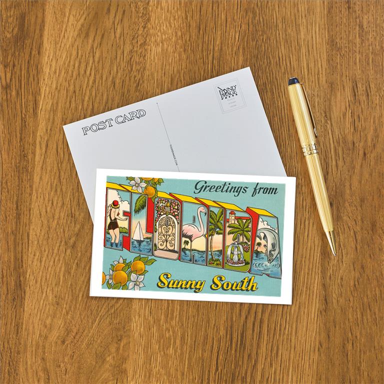 Greetings from Florida Vintage Image, Florida FL-1208 – Found Image ...